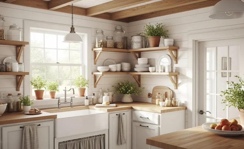 20 Vintage Farmhouse Kitchen Design Ideas