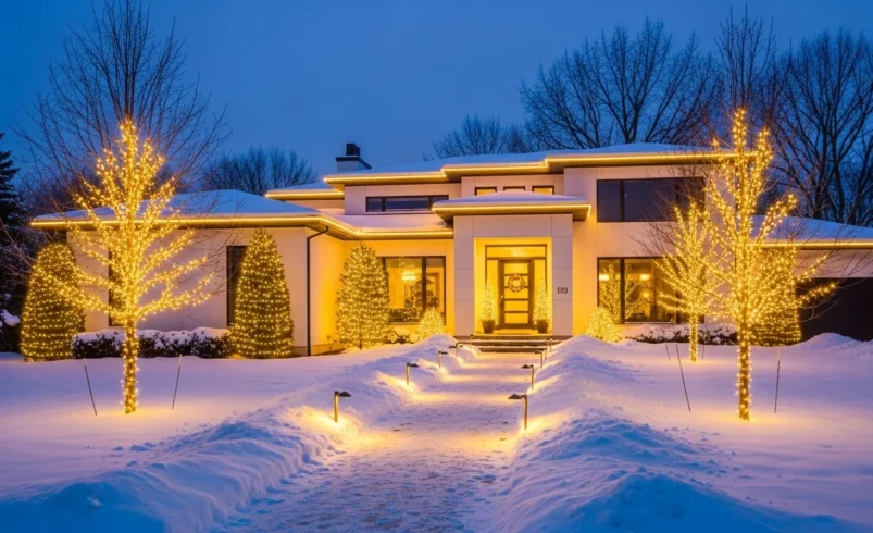 25 Outdoor Christmas Lights Ideas for Houses